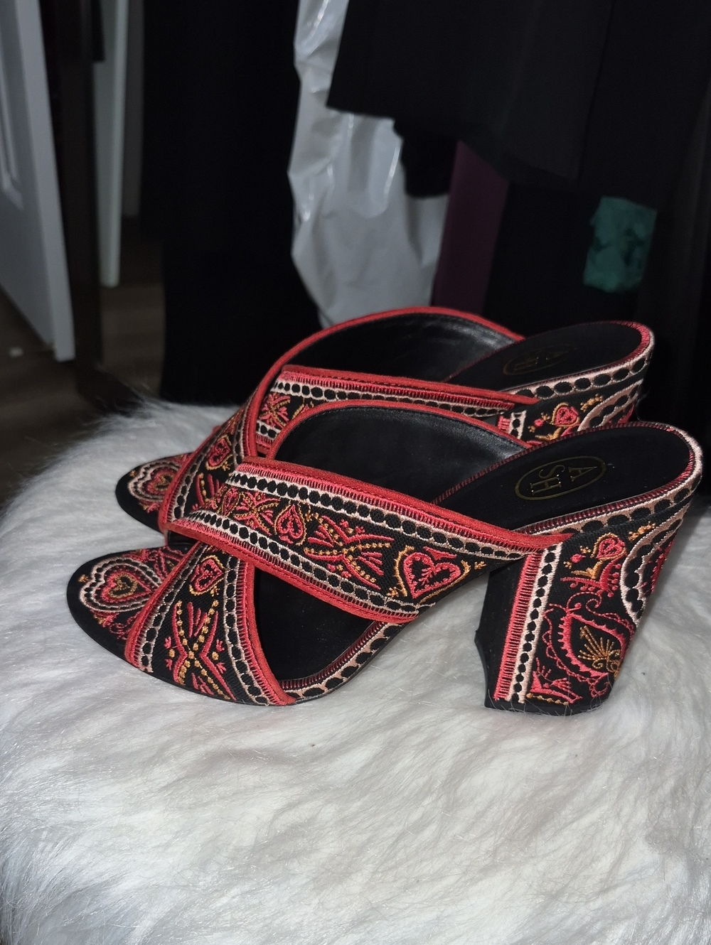 ASH LOLA RED DOLCE N GABBANA LOOK CROSSOVER MULES REAL LEATHER SOLES EU 40 NWT
